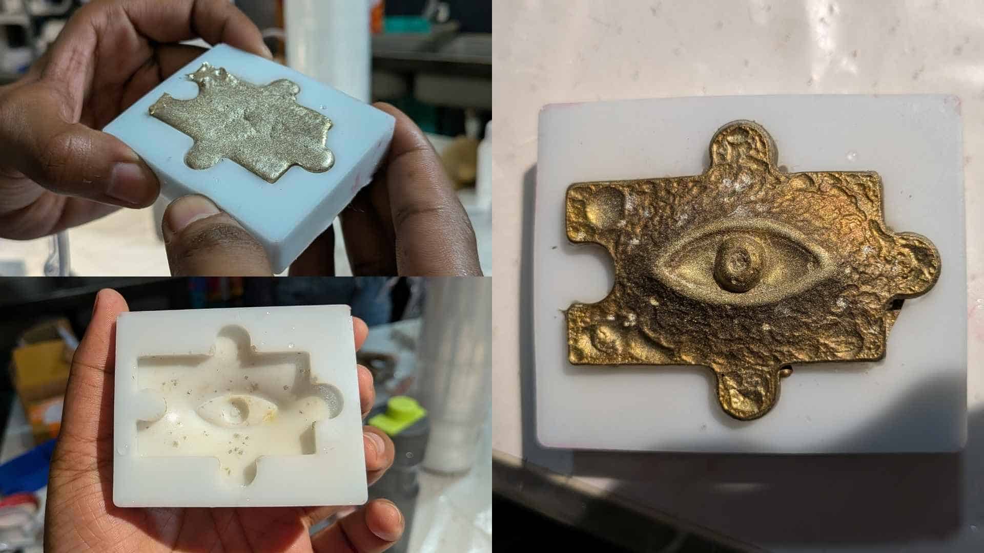 Final resin cast output
